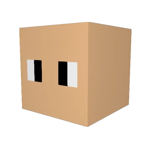 FredTheGamer Minecraft avatar head, 3D render