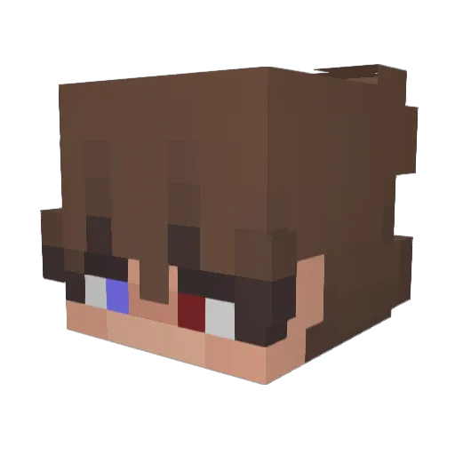 FredY__ES Minecraft avatar head, 3D render