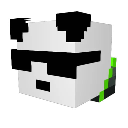 Fred_B Minecraft avatar head, 3D render