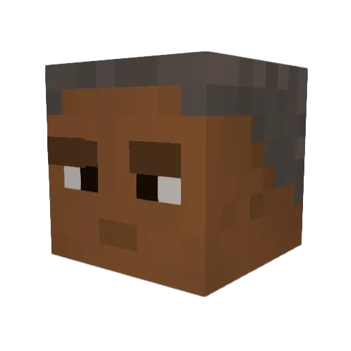 Fred_Lemunled Minecraft avatar head, 3D render