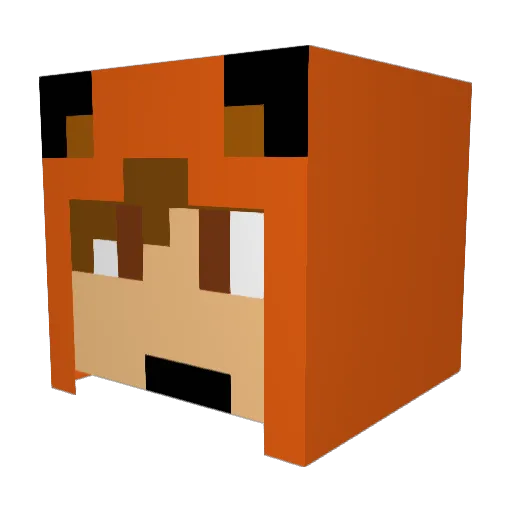 Fred_McPain Minecraft avatar head, 3D render
