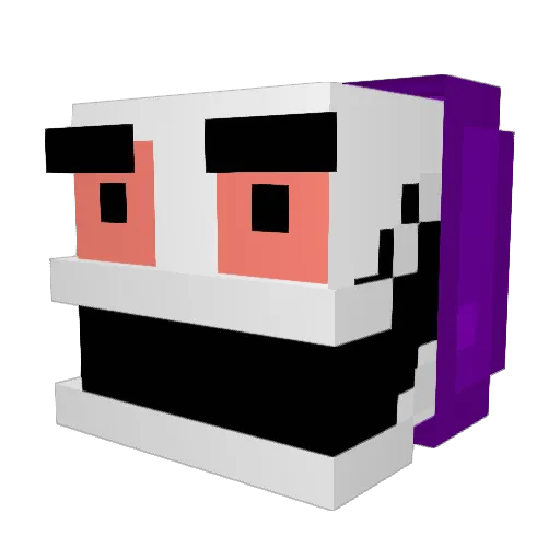 Fred_onaut Minecraft avatar head, 3D render