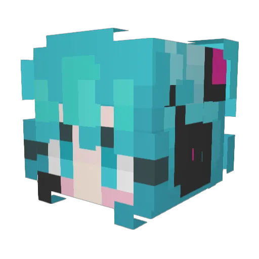 Freddo97 Minecraft avatar head, 3D render