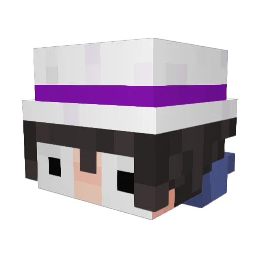 Freddr Minecraft avatar head, 3D render