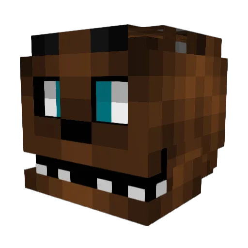 Freddy07 Minecraft avatar head, 3D render