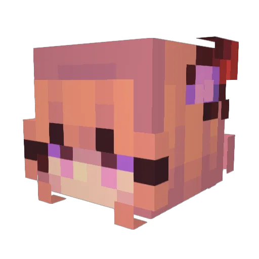 Freddy1125 Minecraft avatar head, 3D render