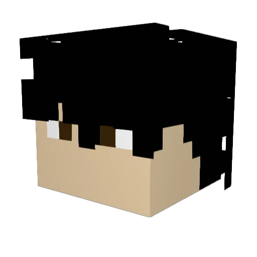 Freddy39_ Minecraft avatar head, 3D render