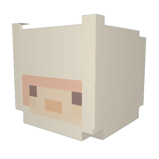 FreddyA Minecraft avatar head, 3D render