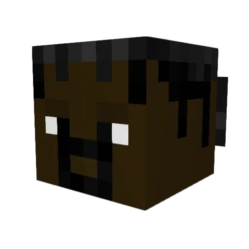 FreddyDerp Minecraft avatar head, 3D render