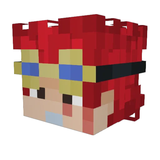 FreddyFazCrack69 Minecraft avatar head, 3D render