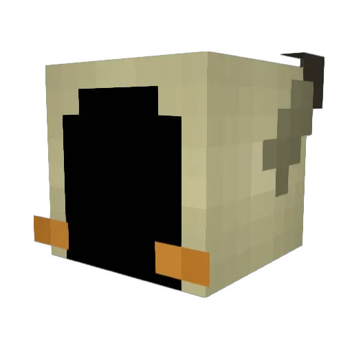 FreddyFortnite Minecraft avatar head, 3D render