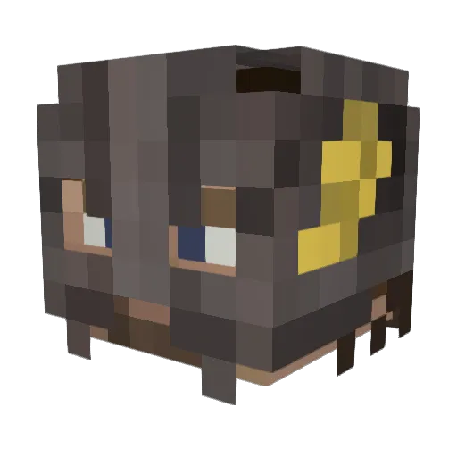 FreddyK007 Minecraft avatar head, 3D render