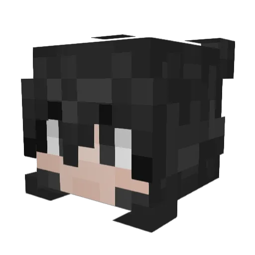 FreddySimba Minecraft avatar head, 3D render