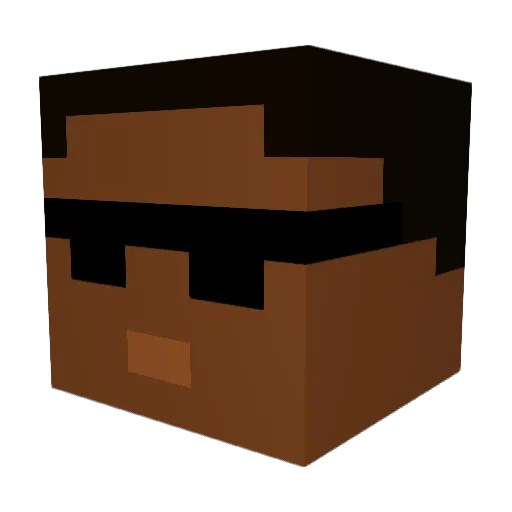 Freddy_thedead Minecraft avatar head, 3D render