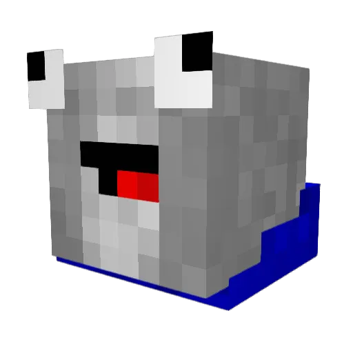 FredeKolt Minecraft avatar head, 3D render
