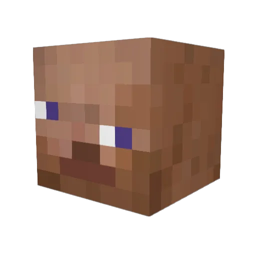 Frederic_Molas Minecraft avatar head, 3D render