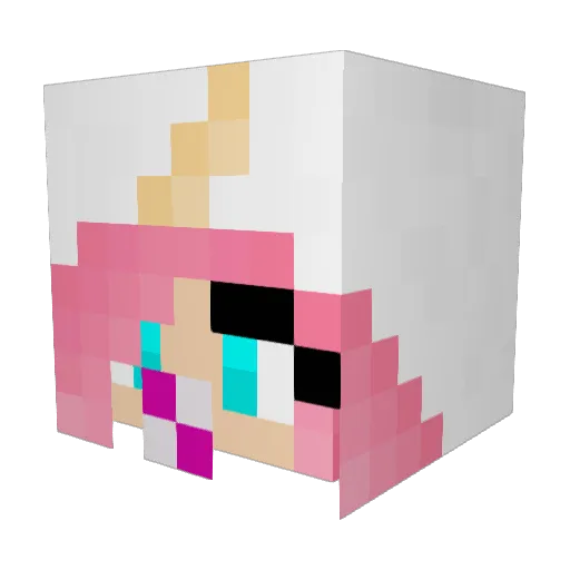 Fredericc Minecraft avatar head, 3D render