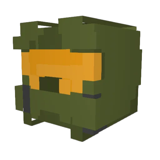 Frederico2k Minecraft avatar head, 3D render