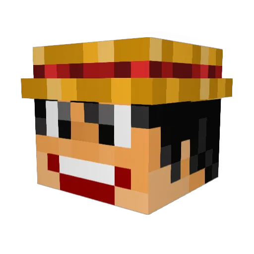 Fredericolp Minecraft avatar head, 3D render