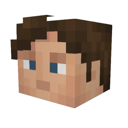 Frederig Minecraft avatar head, 3D render