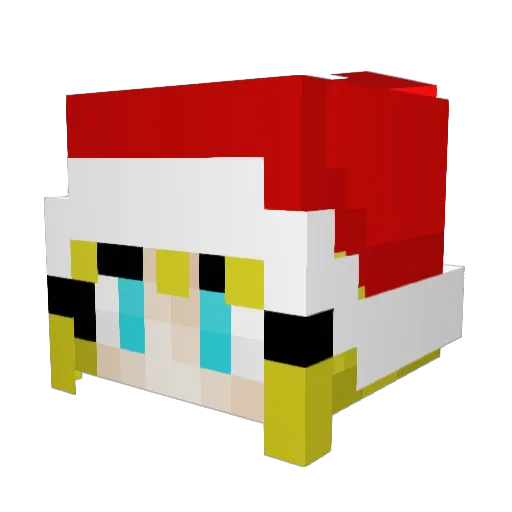 Frederik2k04 Minecraft avatar head, 3D render