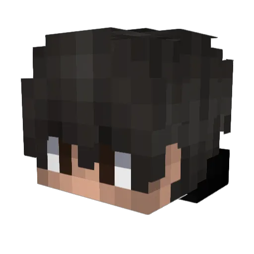 FrederikR05 Minecraft avatar head, 3D render