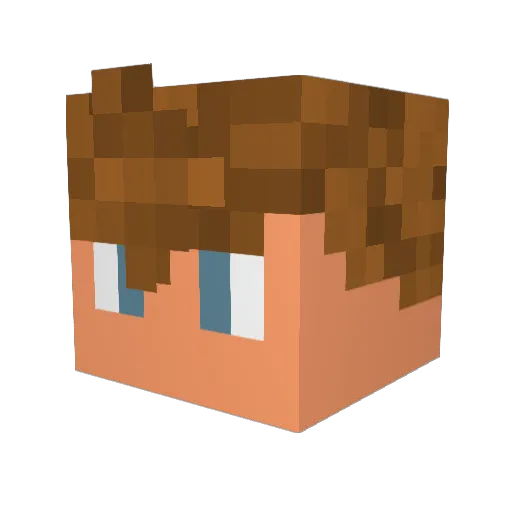 Frederik_MC Minecraft avatar head, 3D render