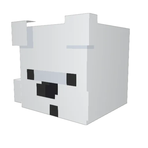 Fredigit Minecraft avatar head, 3D render