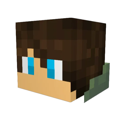 FredoCoco Minecraft avatar head, 3D render