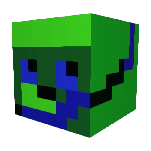 Fredrik71 Minecraft avatar head, 3D render