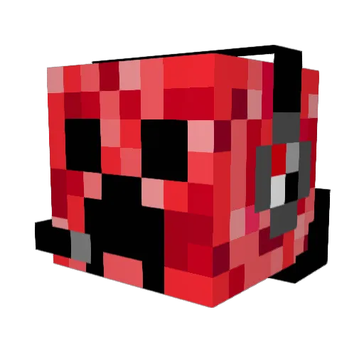 FredrikAN Minecraft avatar head, 3D render