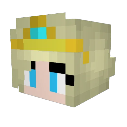 FredrikNes Minecraft avatar head, 3D render