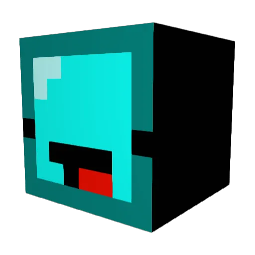 Fredslbm Minecraft avatar head, 3D render