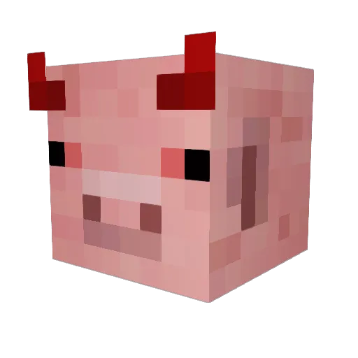 Fredster12k Minecraft avatar head, 3D render