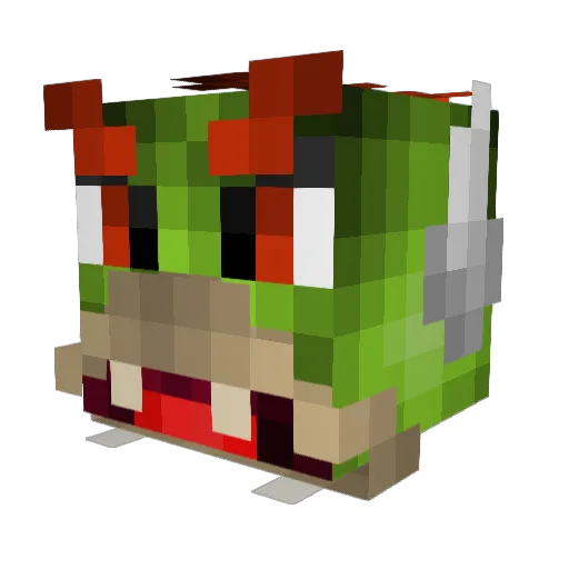Fredstik Minecraft avatar head, 3D render