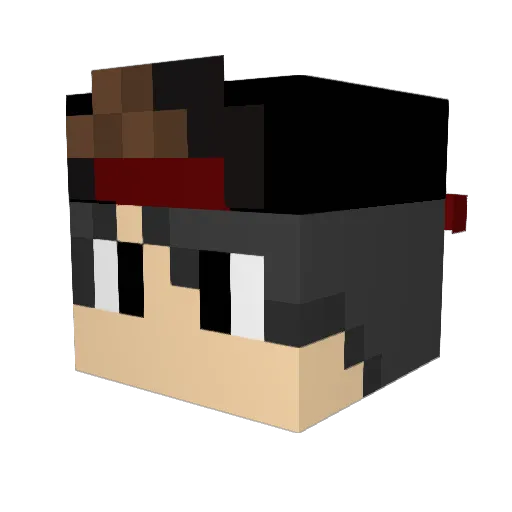 Freduardo_ Minecraft avatar head, 3D render