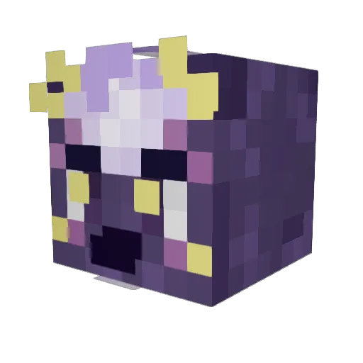 Fredum Minecraft avatar head, 3D render