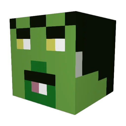 FredwardtheMan Minecraft avatar head, 3D render