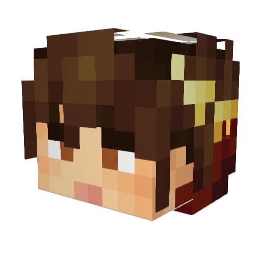 Fredy1401 Minecraft avatar head, 3D render