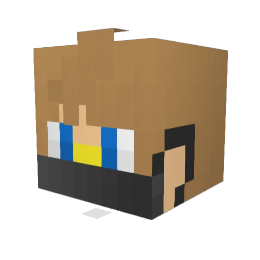 Fredy2203 Minecraft avatar head, 3D render