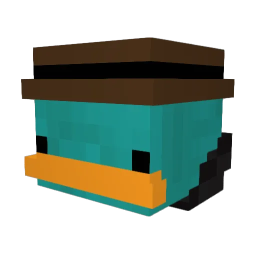 FredyElDog Minecraft avatar head, 3D render