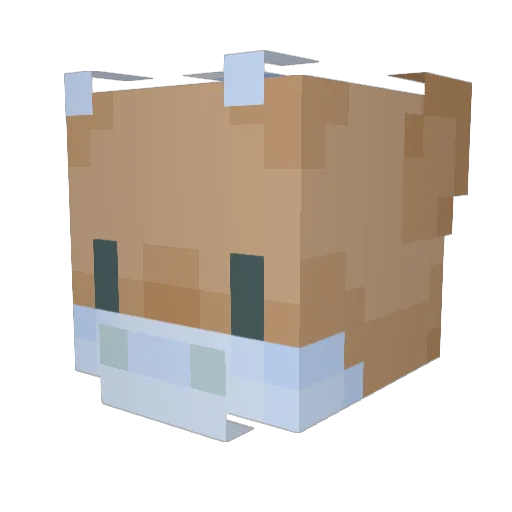 Fredy_07 Minecraft avatar head, 3D render