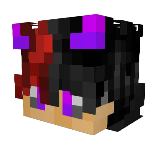 Fredys Minecraft avatar head, 3D render