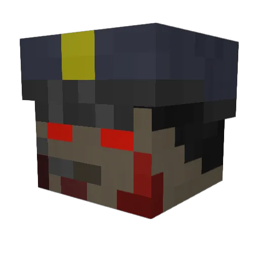 FreeBird09 Minecraft avatar head, 3D render