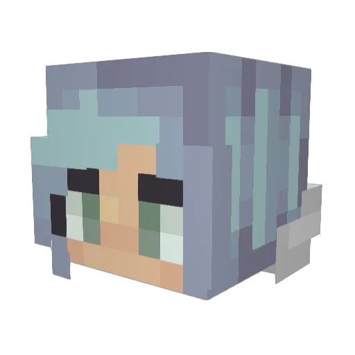 FreeBlade Minecraft avatar head, 3D render