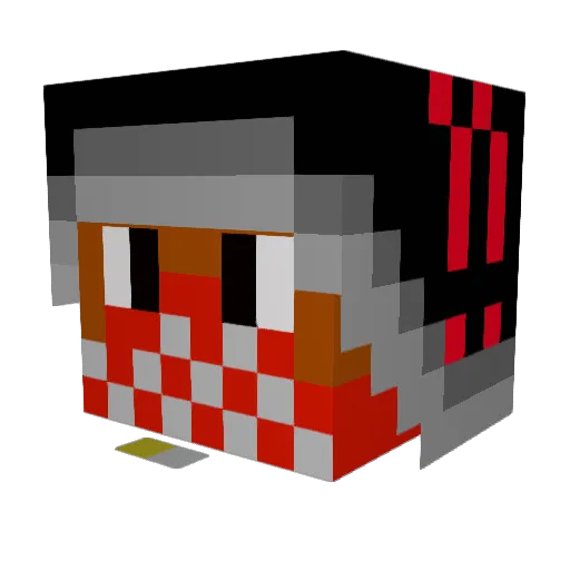 FreeBuckiez Minecraft avatar head, 3D render