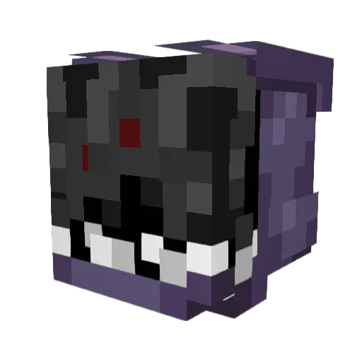 FreeCherryPie Minecraft avatar head, 3D render
