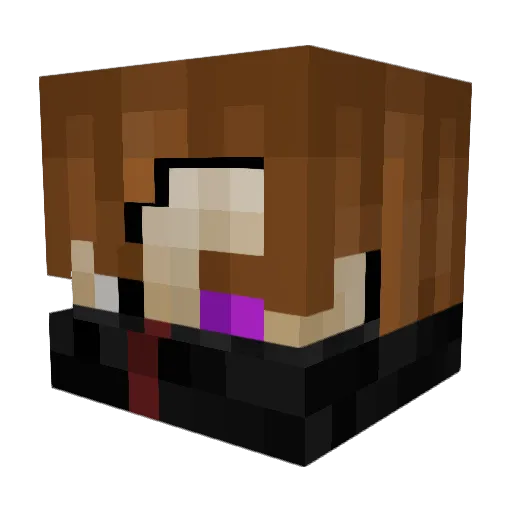 FreeFlackoASAP Minecraft avatar head, 3D render
