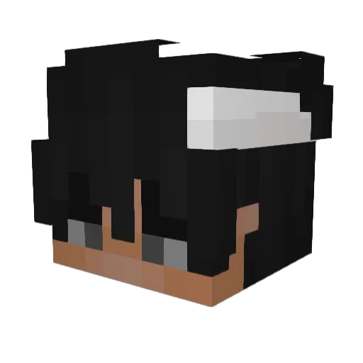 FreeFreeGegoo Minecraft avatar head, 3D render