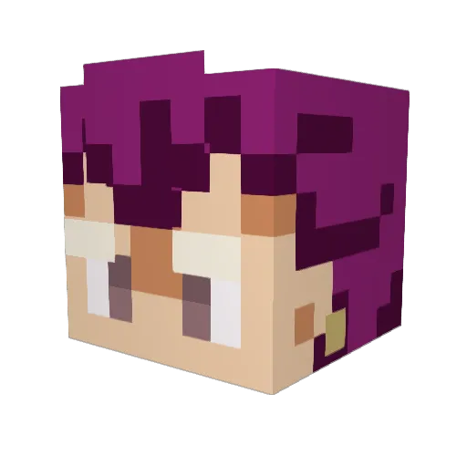FreeGulagExpress Minecraft avatar head, 3D render